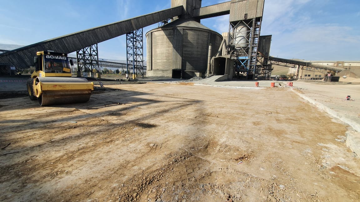 Construction works at Lafarge–Holcim Bazian Cement Plant